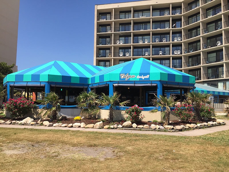 Tensile fabric canopy